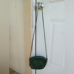 Vintage hunter Green Coach shoulder crossbody Purse made in USA 90s Y2K hobo